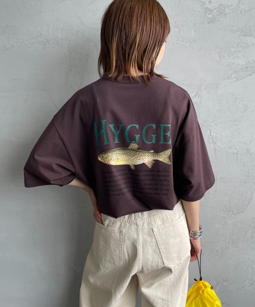 NORDISK/ノルディスク] 別注 HYGGE フィッシュ バックプリントT