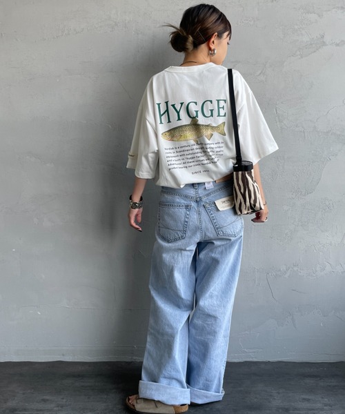NORDISK/ノルディスク] 別注 HYGGE フィッシュ バックプリントT