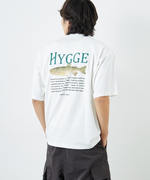 tシャツ 「NORDISK/ノルディスク」 別注 HYGGE フィッシュ バックプリントTシャツ レディース メンズ NORDISK/ノルディスク] 別注 HYGGE フィッシュ バックプリントT