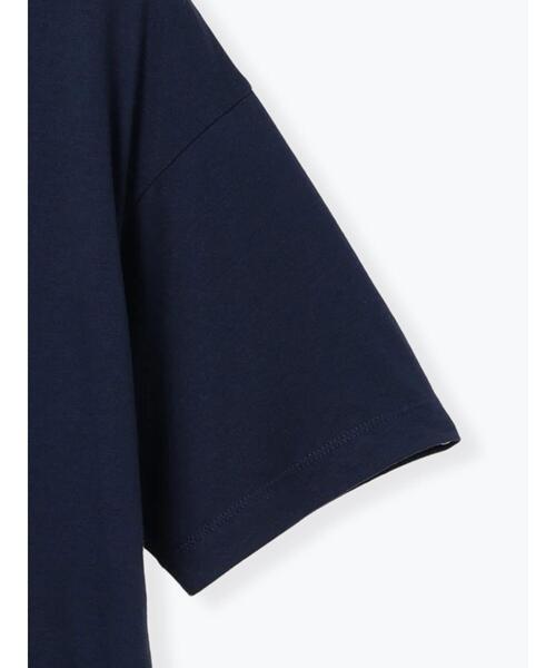 ehka sopo（エヘカソポ）の「花モチーフTシャツ（Tシャツ/カットソー・レディース・オフホワイト/ネイビー/イエロー・F）」の6枚目の写真