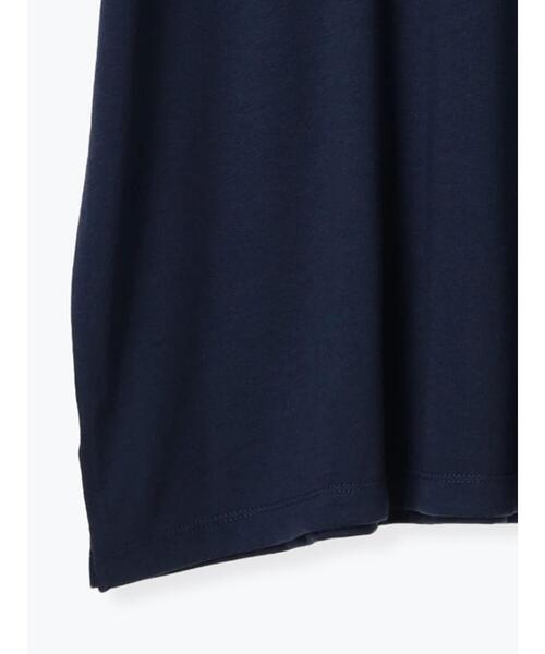 ehka sopo（エヘカソポ）の「花モチーフTシャツ（Tシャツ/カットソー・レディース・オフホワイト/ネイビー/イエロー・F）」の7枚目の写真