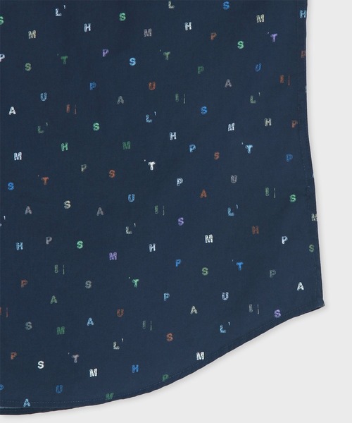 PS Paul Smith（ピーエスポールスミス）の「“PS Stamp” 半袖シャツ【252313 619PN】（シャツ/ブラウス・メンズ・ホワイト/ネイビー・X-LARGE/LARGE/MEDIUM/SMALL）」の3枚目の写真