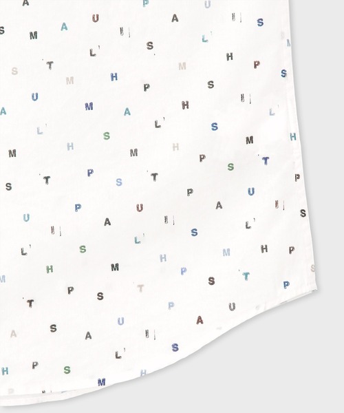 PS Paul Smith（ピーエスポールスミス）の「“PS Stamp” 半袖シャツ【252313 619PN】（シャツ/ブラウス・メンズ・ホワイト/ネイビー・X-LARGE/LARGE/MEDIUM/SMALL）」の5枚目の写真