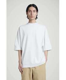 COS | オーバーサイズ ラウンドモックネックTシャツ(Tシャツ/カットソー)