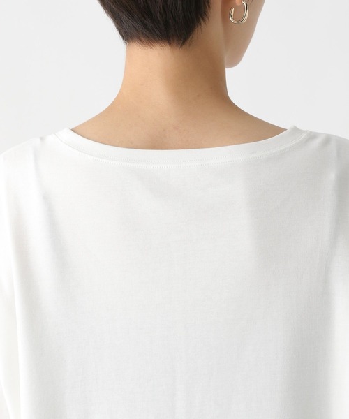 Elura（エルーラ）の「汗じみ軽減５分袖Ｔシャツ / 582969（Tシャツ/カットソー・レディース・キャメル/ホワイト/チャコールグレー/ブラック・FREE）」の7枚目の写真