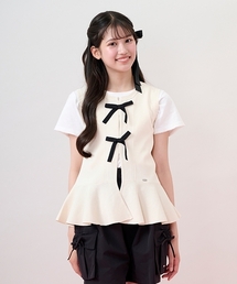 ロングジレ」に該当するホワイト/白色系のファッション通販
