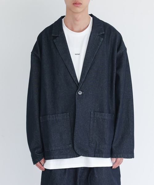 セットアップ対応】『デニムテーラードジャケット』（テーラード