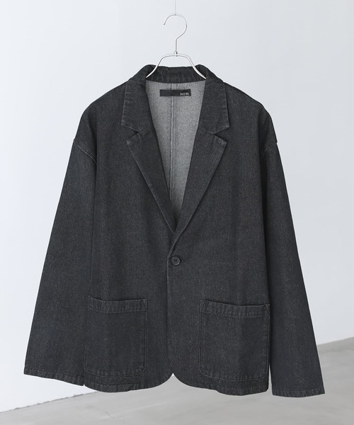 セットアップ対応】『デニムテーラードジャケット』（テーラード