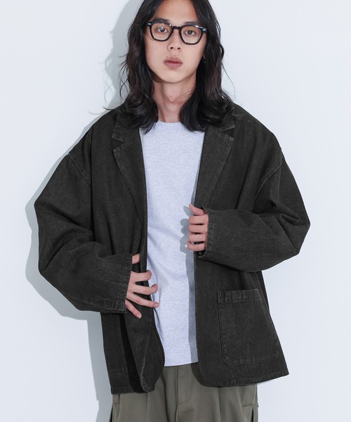 セットアップ対応】『デニムテーラードジャケット』（テーラード