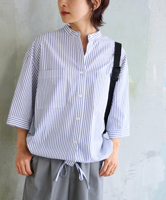 新品 SHIPS チェックストライプレースタックブラウス SHIPS for women - チェックストライプレースタックブラウス