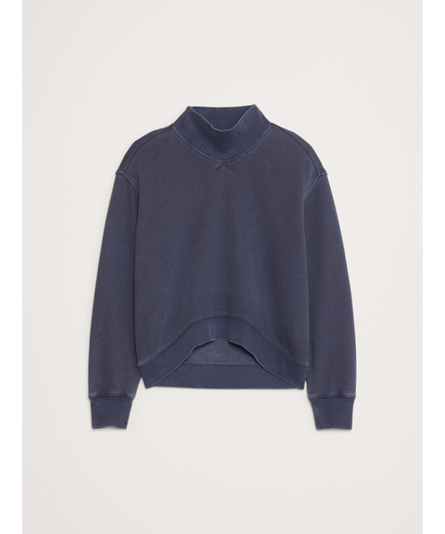 Banana Republic（バナナリパブリック）の「フレンチテリー モックネック スウェットシャツ（スウェット・レディース・ネイビー・M/L/XS/S）」の5枚目の写真