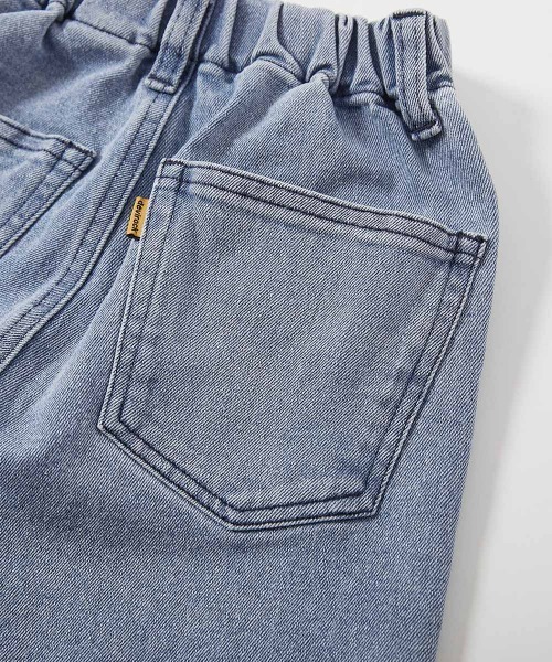 devirock（デビロック）の「ストレッチデニム ペグトップパンツ（デニムパンツ・キッズ・ワンウォッシュ/サックスブルー系/ブルー系/ブラック系・100cm/110cm/120cm/130cm/140cm/150cm/160cm）」の12枚目の写真
