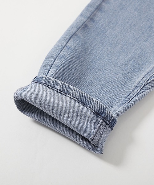 devirock（デビロック）の「ストレッチデニム ペグトップパンツ（デニムパンツ・キッズ・ワンウォッシュ/サックスブルー系/ブルー系/ブラック系・100cm/110cm/120cm/130cm/140cm/150cm/160cm）」の13枚目の写真