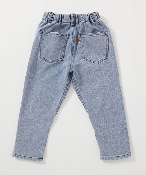 devirock（デビロック）の「ストレッチデニム ペグトップパンツ（デニムパンツ・キッズ・ワンウォッシュ/サックスブルー系/ブルー系/ブラック系・100cm/110cm/120cm/130cm/140cm/150cm/160cm）」の16枚目の写真