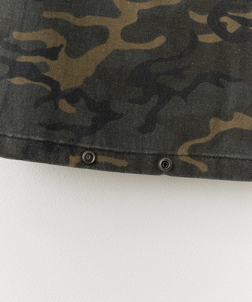 Chick（チック）の「camouflage pants/スナップボタンデザイン迷彩パンツ（デニムパンツ・レディース・カーキ・FREE）」の18枚目の写真