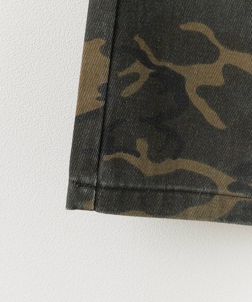 Chick（チック）の「camouflage pants/スナップボタンデザイン迷彩パンツ（デニムパンツ・レディース・カーキ・FREE）」の16枚目の写真
