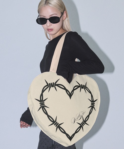 Heart Tattoo】ハートタトゥーロゴ ハートトートバッグ（トートバッグ