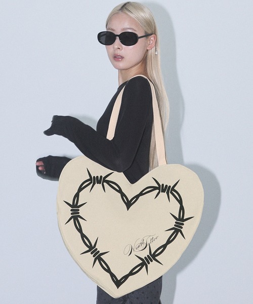 Heart Tattoo】ハートタトゥーロゴ ハートトートバッグ（トートバッグ