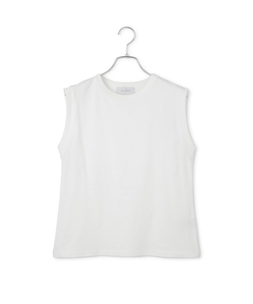 ADAM ET ROPE'（アダムエロペ）の「【サステナブル】ノットディテールノースリトップス（Tシャツ/カットソー・レディース・カーキ/ブラック・FREE）」の17枚目の写真