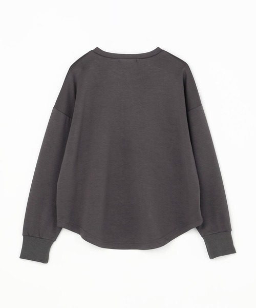 Grand PARK（グランドパーク）の「エンボスロゴ　ライトダンボールトレーナー（スウェット・レディース・チャコールグレー/ホワイト/ライトグレー・FREE）」の6枚目の写真