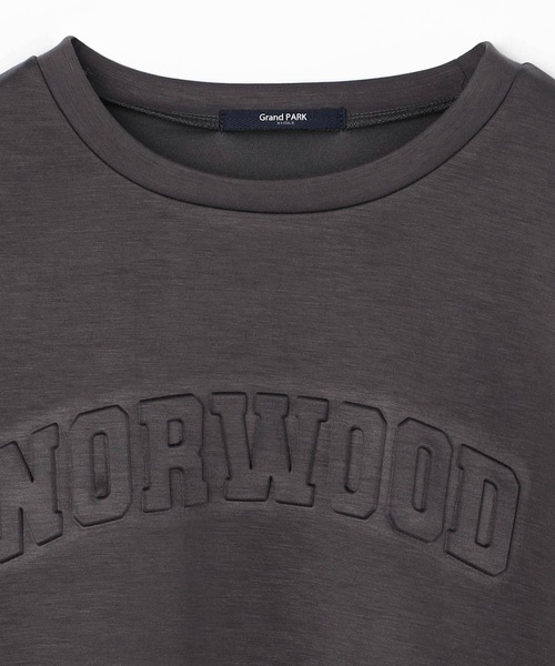 Grand PARK（グランドパーク）の「エンボスロゴ　ライトダンボールトレーナー（スウェット・レディース・チャコールグレー/ホワイト/ライトグレー・FREE）」の7枚目の写真
