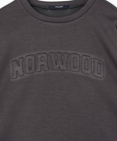 Grand PARK（グランドパーク）の「エンボスロゴ　ライトダンボールトレーナー（スウェット・レディース・チャコールグレー/ホワイト/ライトグレー・FREE）」の9枚目の写真