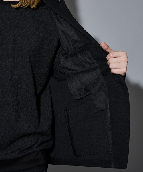5351 POUR LES HOMMES（ゴーサンゴーイチプールオム）の「【セットアップ対応 / ストレッチ】ピークラペル デニムジャケット（デニムジャケット・メンズ・インディゴブルー/ブラック・44/46/48/50）」の12枚目の写真