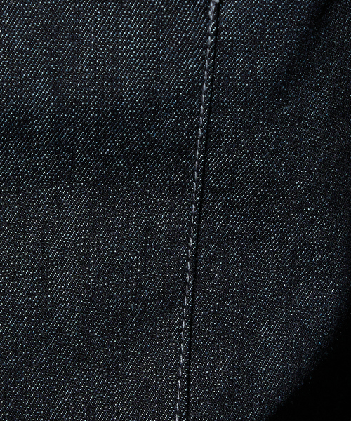 5351 POUR LES HOMMES（ゴーサンゴーイチプールオム）の「【セットアップ対応 / ストレッチ】ピークラペル デニムジャケット（デニムジャケット・メンズ・インディゴブルー/ブラック・44/46/48/50）」の18枚目の写真