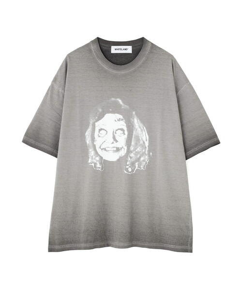 WHITELAND(ホワイトランド)の「WHITELAND/ホワイトランド/FACE TEE(Tシャツ/カットソー・メンズ・ブラック・F)」の1枚目の写真