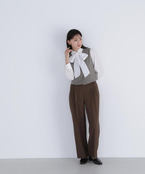 【美品】 NATURAL BEAUTY BASICベージュ セットアップ L 美品】 NATURAL BEAUTY BASICベージュ セットアップ L