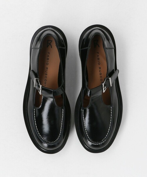 FABIO RUSCONI(ファビオルスコーニ)の「<FABIO RUSCONI>Tストラップ ローファー< Select by EMMEL REFINES >(ローファー・レディース・ブラック・37/38)」の3枚目の写真