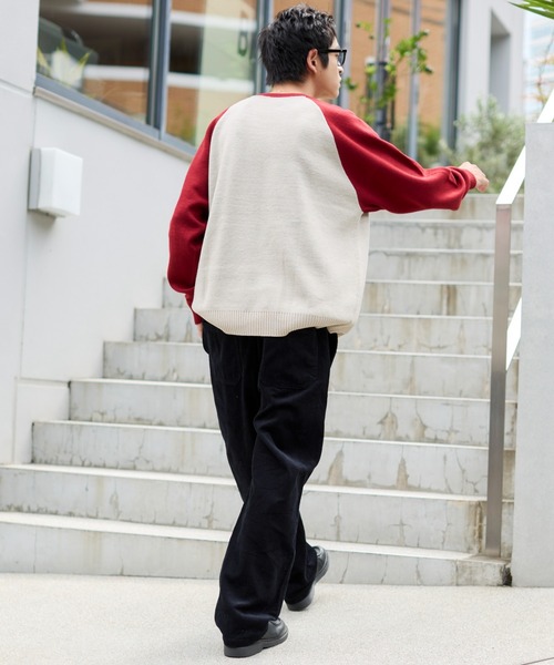 WEGO(ウィゴー)の「WEGO/コーデュロイイージーストレートパンツ(チノパンツ・メンズ・ライトベージュ/ブラック/ダークブラウン・SMALL/MEDIUM/LARGE)」の8枚目の写真