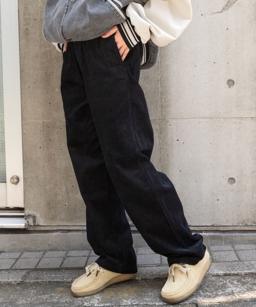 WEGO(ウィゴー)の「WEGO/コーデュロイイージーストレートパンツ(チノパンツ・メンズ・ライトベージュ/ブラック/ダークブラウン・SMALL/MEDIUM/LARGE)」の10枚目の写真