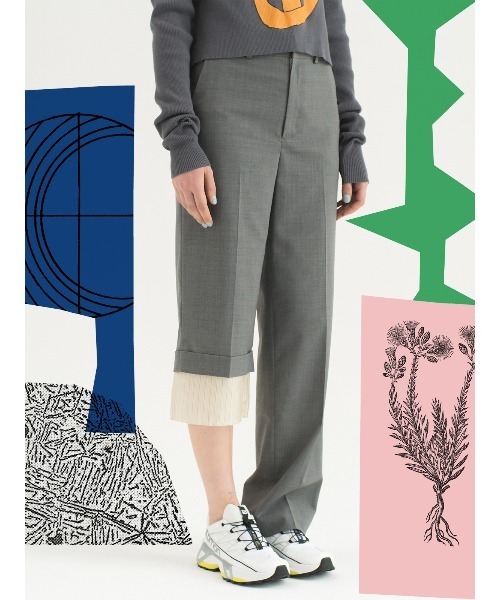 soduk(スドーク)の「one long trousers(スラックス・レディース・ブラック/グレー/ネイビー・S/M)」の3枚目の写真