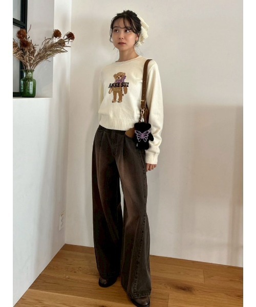 LILY BROWN（リリーブラウン）の「【LILY BROWN ×ANNA SUI】バタフライLily Bearチャーム（キーケース/キーアクセサリー・レディース・ベージュ/ホワイト/ライム/ブラック・F）」の12枚目の写真