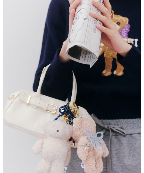 LILY BROWN（リリーブラウン）の「【LILY BROWN ×ANNA SUI】バタフライLily Bearチャーム（キーケース/キーアクセサリー・レディース・ベージュ/ホワイト/ライム/ブラック・F）」の5枚目の写真