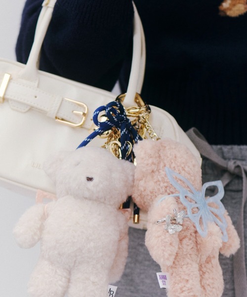 LILY BROWN（リリーブラウン）の「【LILY BROWN ×ANNA SUI】バタフライLily Bearチャーム（キーケース/キーアクセサリー・レディース・ベージュ/ホワイト/ライム/ブラック・F）」の6枚目の写真