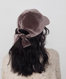 forksy.（フォルクシー）の「【forksy.】ベロアバックリボンキャップ（キャップ・レディース）」