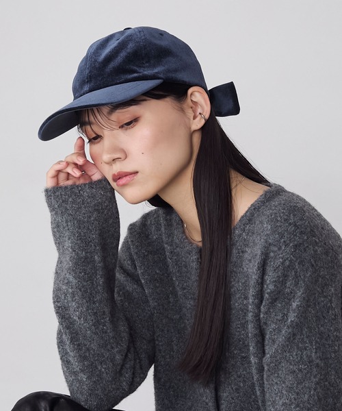 forksy.】ベロアバックリボンキャップ forksy.│MONO-MART [モノマート