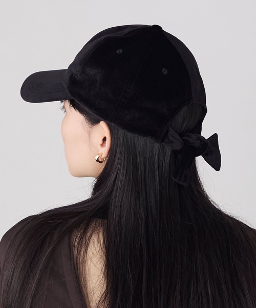 forksy.】ベロアバックリボンキャップ forksy.│MONO-MART [モノマート