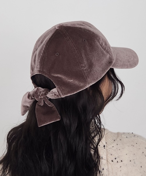 forksy.】ベロアバックリボンキャップ forksy.│MONO-MART [モノマート