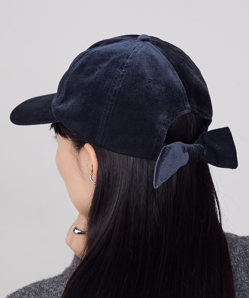 forksy.】ベロアバックリボンキャップ forksy.│MONO-MART [モノマート