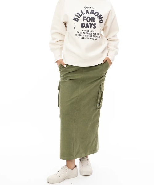 BILLABONG(ビラボン)の「【BILLABONG/ビラボン】24AW MAXI CARGO SKIRT/コーデュロイカーゴポケット付きスカート(スカート・レディース・ブラウン/アーミー/ブラック・MEDIUM)」の14枚目の写真