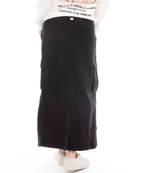 BILLABONG(ビラボン)の「【BILLABONG/ビラボン】24AW MAXI CARGO SKIRT/コーデュロイカーゴポケット付きスカート(スカート・レディース・ブラウン/アーミー/ブラック・MEDIUM)」の4枚目の写真