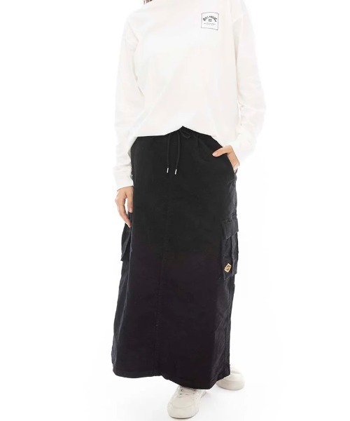 BILLABONG(ビラボン)の「【BILLABONG/ビラボン】24AW MAXI CARGO SKIRT/コーデュロイカーゴポケット付きスカート(スカート・レディース・ブラウン/アーミー/ブラック・MEDIUM)」の8枚目の写真