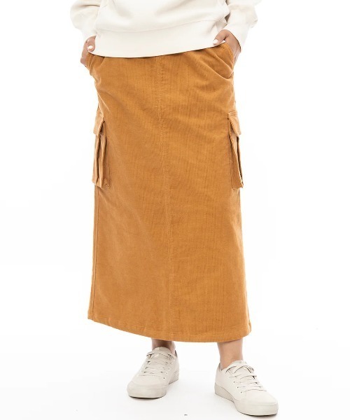 BILLABONG(ビラボン)の「【BILLABONG/ビラボン】24AW MAXI CARGO SKIRT/コーデュロイカーゴポケット付きスカート(スカート・レディース・ブラウン/アーミー/ブラック・MEDIUM)」の9枚目の写真