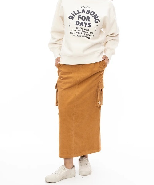 BILLABONG(ビラボン)の「【BILLABONG/ビラボン】24AW MAXI CARGO SKIRT/コーデュロイカーゴポケット付きスカート(スカート・レディース・ブラウン/アーミー/ブラック・MEDIUM)」の11枚目の写真