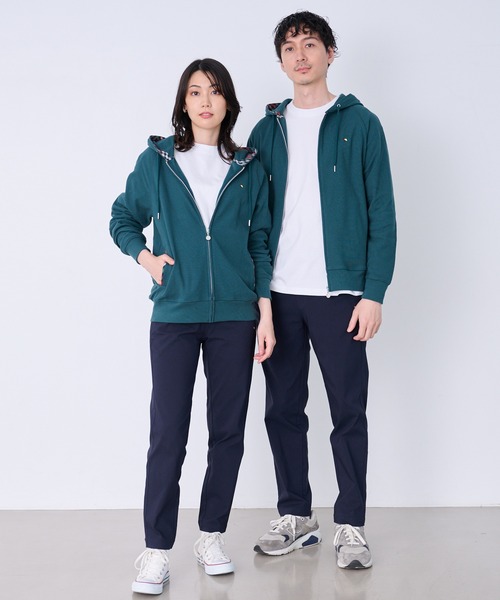 Arnold Palmer(アーノルドパーマー)の「サーフニット シェア フルジップパーカー(パーカー・レディース・ブラック/杢グレー/グリーン・M/S/XS/LL/L)」の4枚目の写真