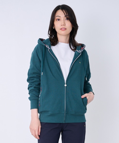 Arnold Palmer(アーノルドパーマー)の「サーフニット シェア フルジップパーカー(パーカー・レディース・ブラック/杢グレー/グリーン・M/S/XS/LL/L)」の15枚目の写真