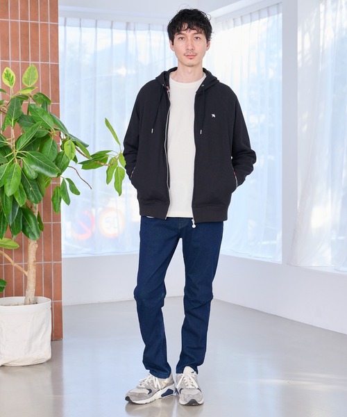 Arnold Palmer(アーノルドパーマー)の「サーフニット シェア フルジップパーカー(パーカー・レディース・ブラック/杢グレー/グリーン・M/S/XS/LL/L)」の9枚目の写真